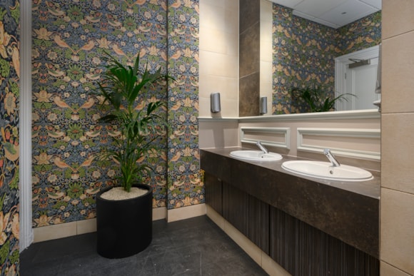 Refurbished toilets at the LNER First Class Lounge