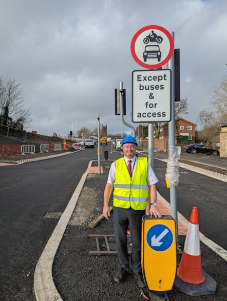 Cllr Paul Bradley, deputy leader of the council, on St Joseph's Street