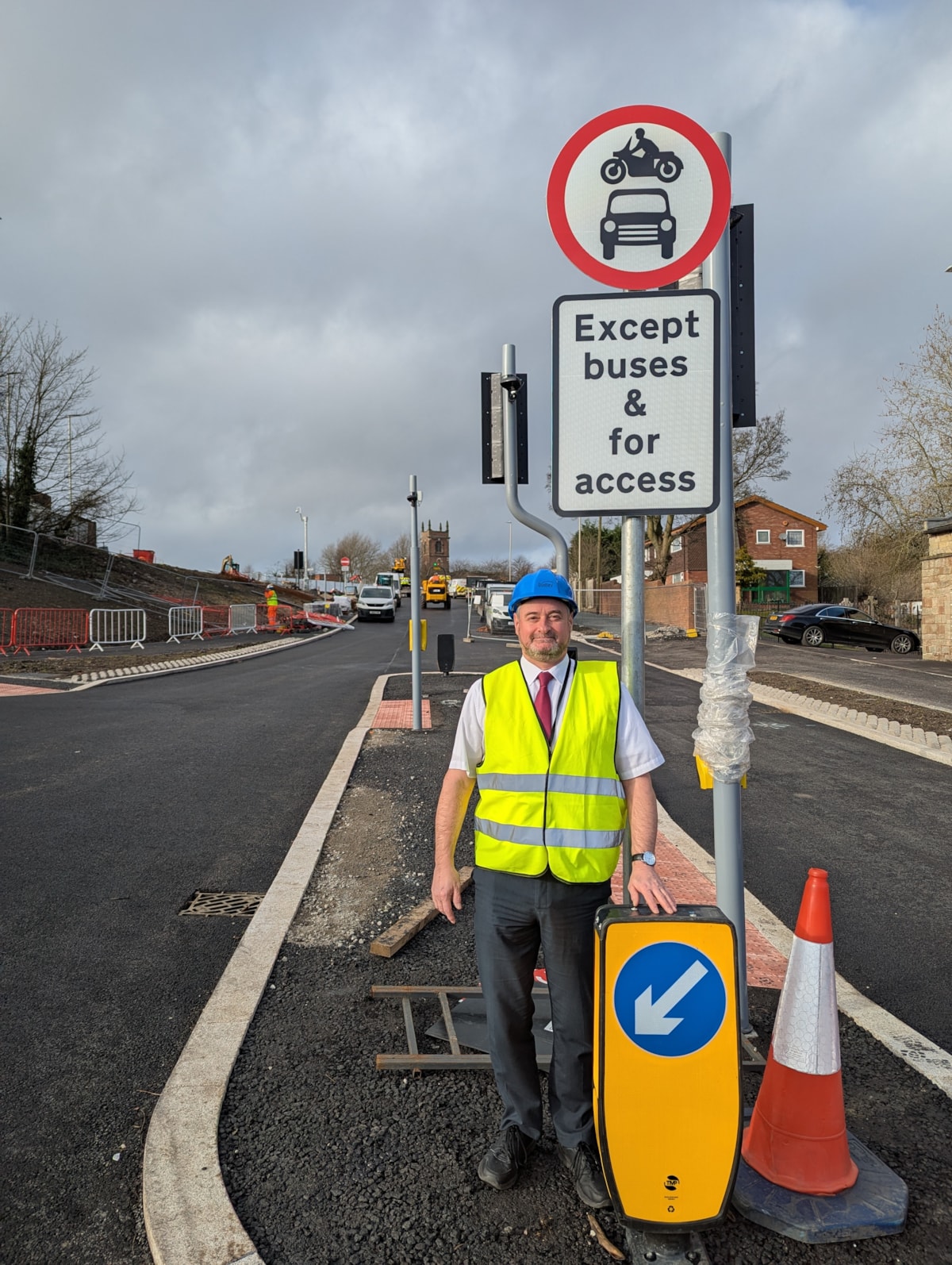 Cllr Paul Bradley, deputy leader of the council, on St Joseph's Street