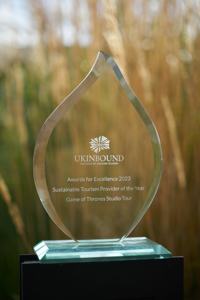 UKInbound Award for Sustainability Provider of the Year: Game of Thrones Studio Tour in Northern Ireland won the UKInbound Award for Sustainability Provider of the Year