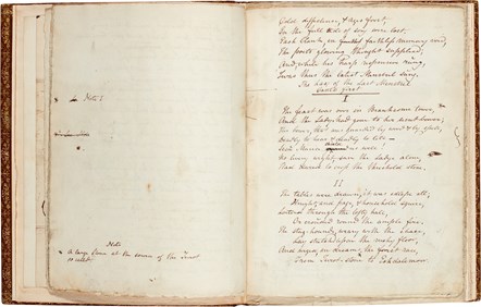 Walter Scott MS of The Lay of the Last Minstrel. Credit: Courtesy of Sotheby's
