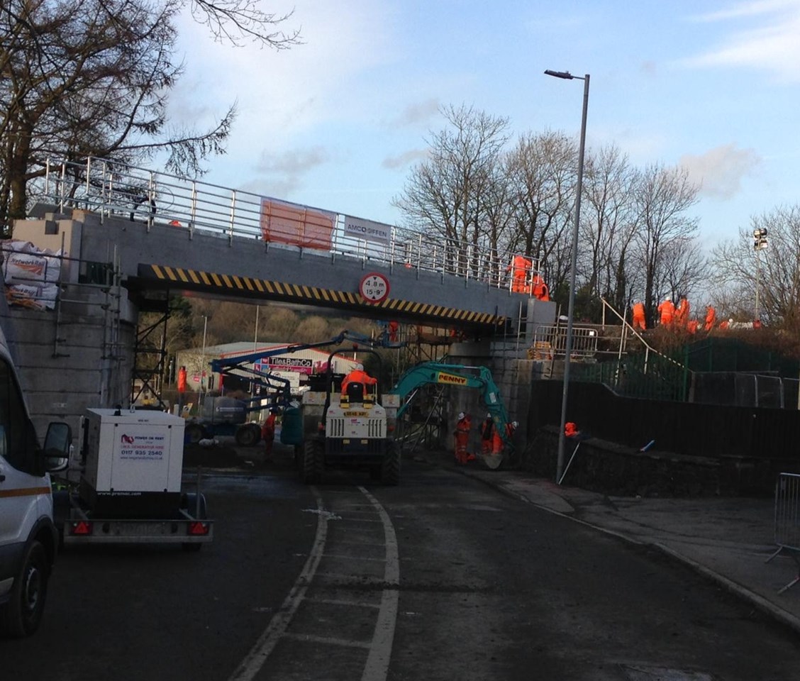 Milford Road bridge work ongoing