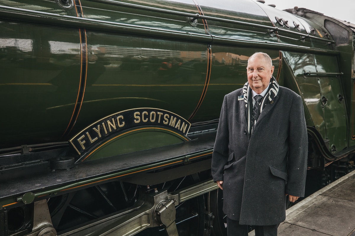 Alan Newman with Flying Scotsman 2