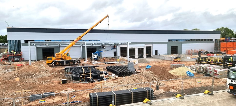 Lancashire Business Park construction June 2022