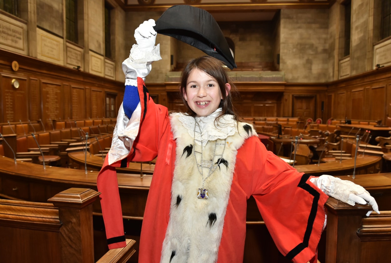 Children's Mayor of Leeds 3: Sienna Silva-Farber, 10,  has been elected as the new Children’s Mayor of Leeds for 2025-2026. Picture credit: Graham Fotherby