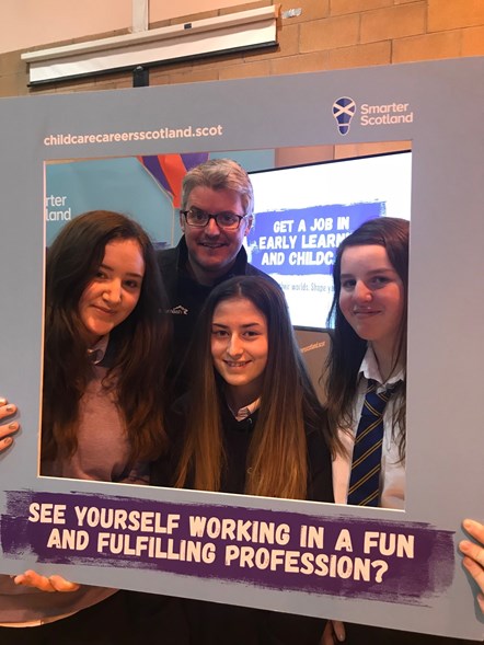 Lossiemouth High School pupils put a career in Early Learning & Childcare in the frame