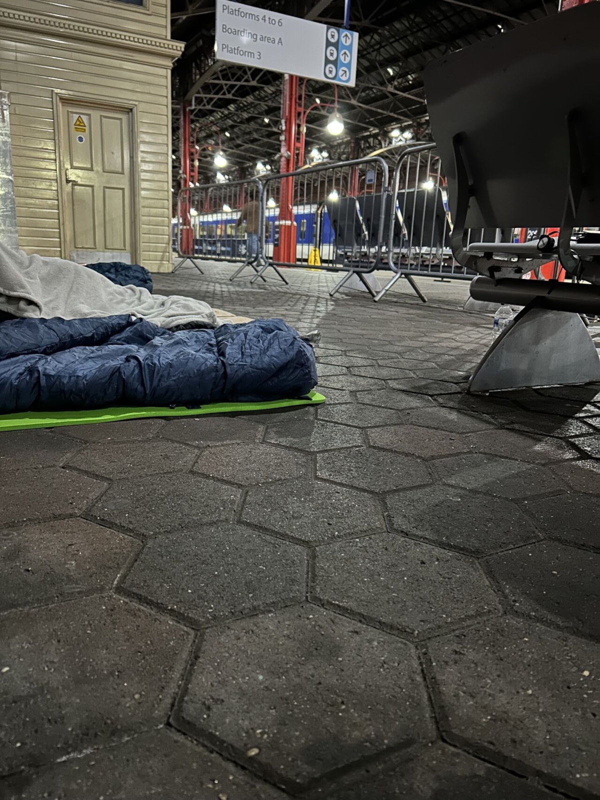 Sleeping bags at Marylebone night at the station 2026