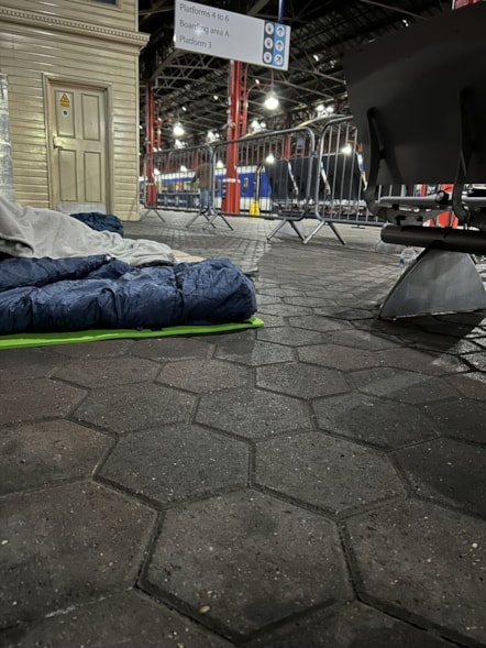 Sleeping bags at Marylebone night at the station 2026