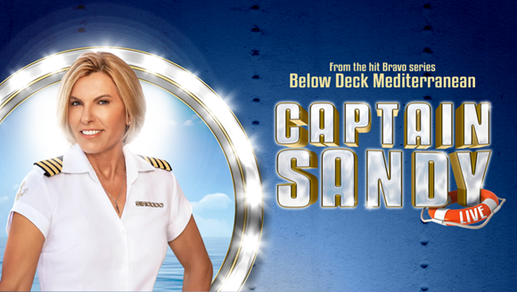 Below Deck Mediterranean’s ‘Captain Sandy’ to appear at the Southampton International Boat Show: Captain Sandy Live Graphic Example 1