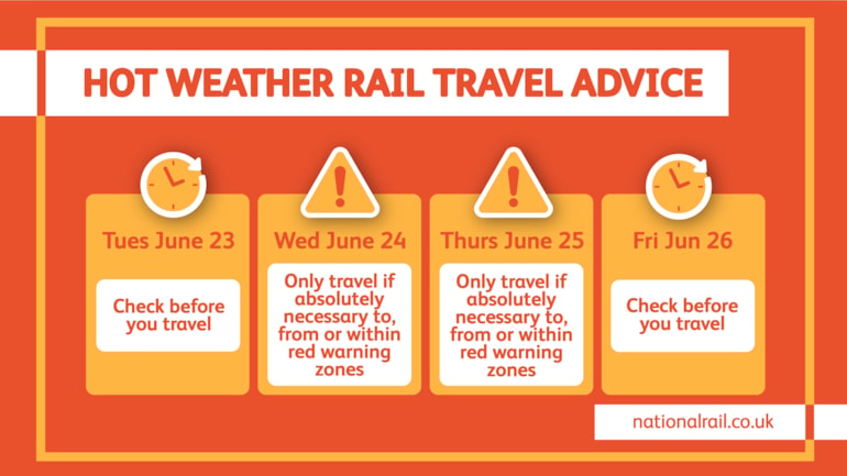Travel in the west during extreme heat amid rare Met Office red weather warning