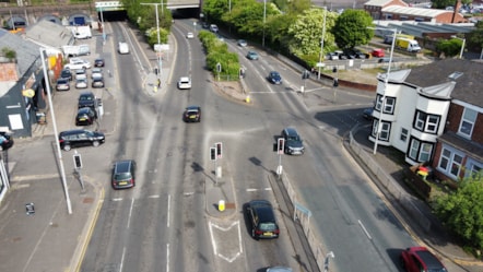 Bow Lane junction in Preston, or drive where vehicles are prohibited