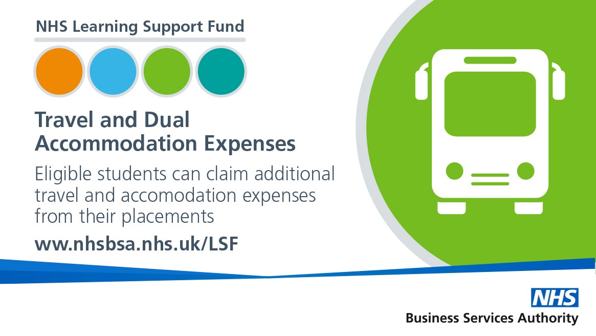 Eligible students can claim additional travel and accommodation expenses from their placements