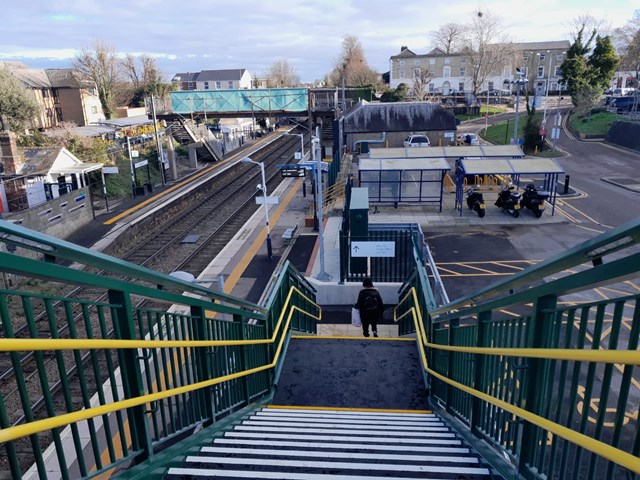 New footbridge opens at Royston station, Network Rail (1): New footbridge opens at Royston station, Network Rail (1)