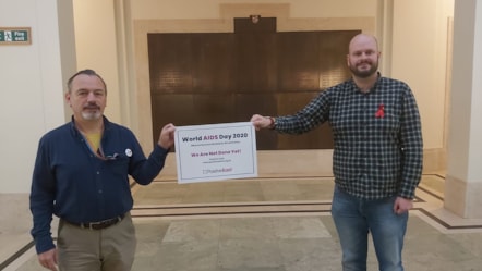 Phil Glanville and Chris Kennedy mark World AIDS Day