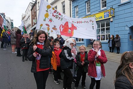 St David's Day Parade in High Street