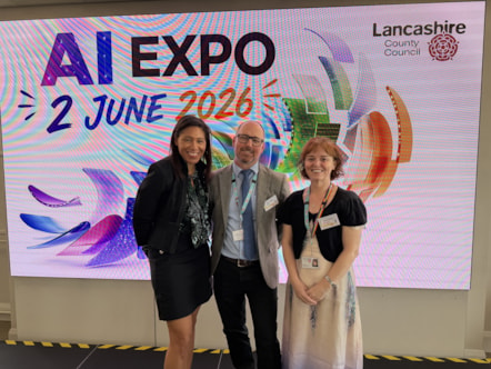 AI Expo Louise Anderson, Peter Lloyd and Mairead Gill-Mullarkey