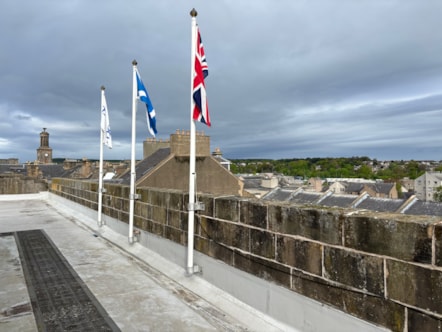 Flags at HQ
