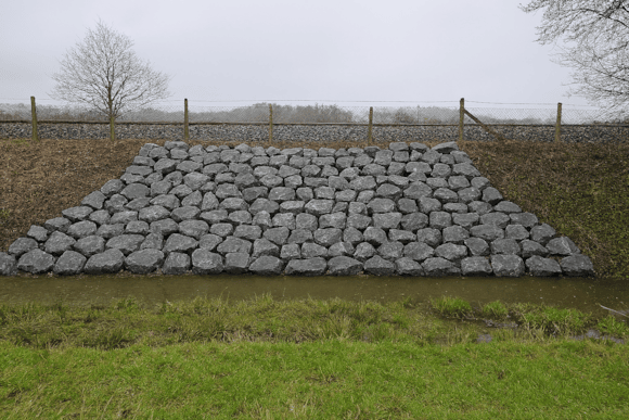 What the repair to the Axminster landslip will look like