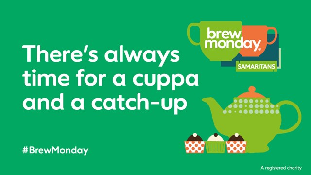 Volunteers at North West railway stations for Brew Monday cuppa: Brew Monday Twitter Graphic 2022 1