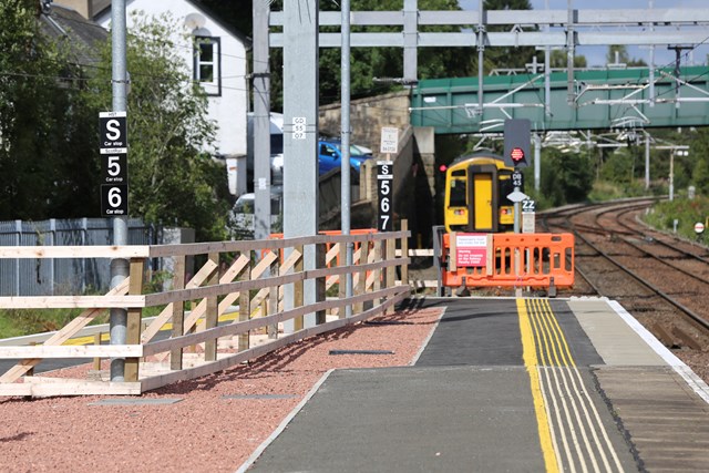 Final phase of railway enhancement work begins at Dunblane station: Dunblane Station.Platform Ext (1)