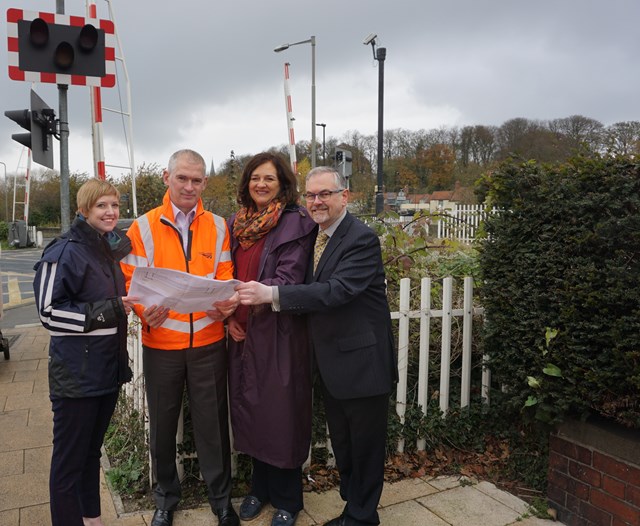 Eve Pierrepont, Rob McIntosh, Cllr Dinah Keale and Howard Keale