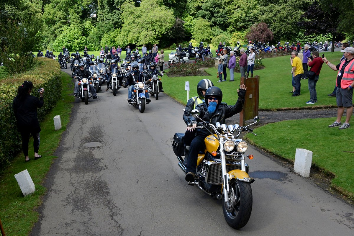 Provost leads blue bikers in Dean Park