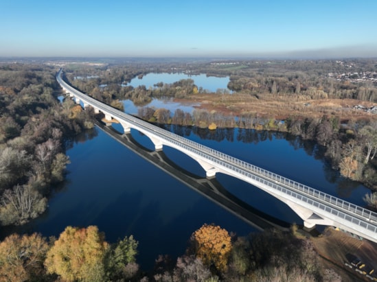 Aerial Colne Valley viaduct October 2025