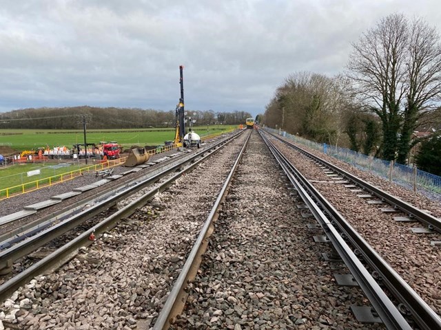 Network Rail reopens railway between Aldershot and Guildford following 40-metre landslip 