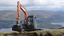 Peatland restoration at Beinn Dhuand Mid Hill at Luss Estates, Loch Lomond National Park.©Lorne Gill-NatureScot: Peatland restoration at Beinn Dhuand Mid Hill at Luss Estates, Loch Lomond National Park.©Lorne Gill-NatureScot