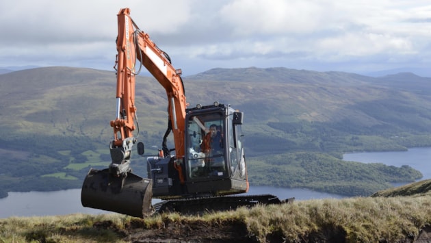Scotland’s peatlands to get £20m health boost: Peatland restoration at Beinn Dhuand Mid Hill at Luss Estates, Loch Lomond National Park.©Lorne Gill-NatureScot