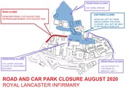 Map showing pedestrian access during theatre building work-2