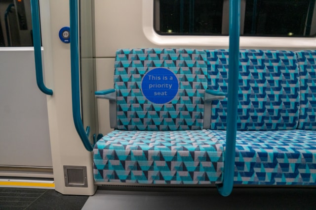 TfL Image - New DLR train priority seat