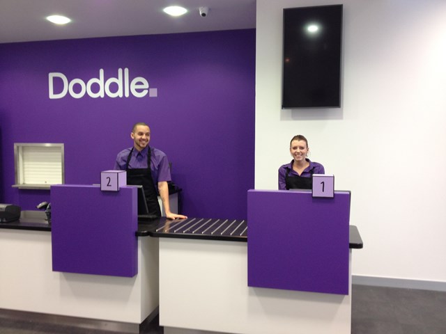 Network Rail's Doddle parcel service shop in Milton Keynes: Network Rail's Doddle parcel service shop in Milton Keynes