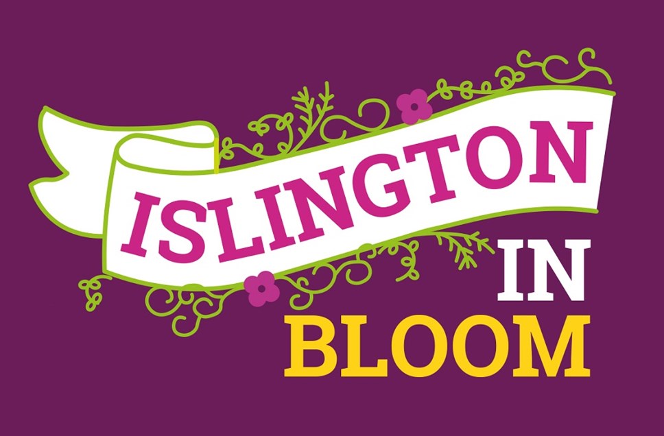 The logo for Islington in Bloom 2021