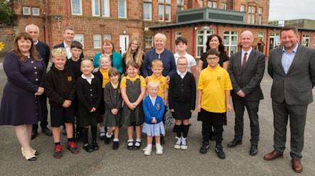 Cllrs Cowan, Barton, Boyd and Douglas visit Hurlford PS and ECC to congratulate them on their recent inspection