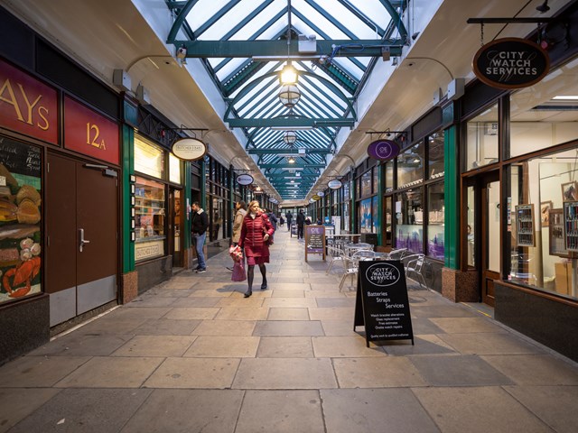 TfL Image- Retail arcade at Liverpool Street station