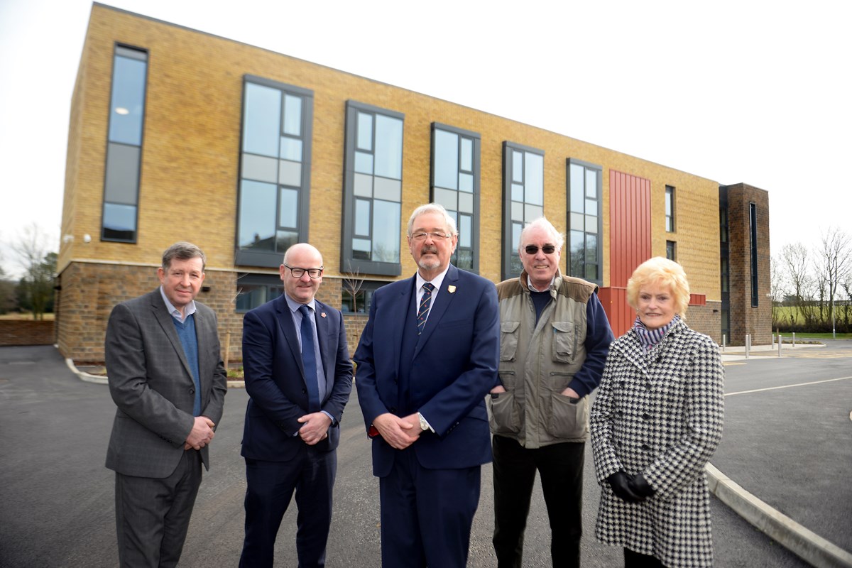Pictured, from left to right, outside the brand new facility are Cllr John Ibison, of Wyre Borough Council, Cllr Shaun Turner, Lancashire County Council's Cabinet Member for Environment and Climate Change, Cllr Graham Gooch, Lancashire County Council's Cabinet Member for Adult Social Care, Cllr Sir Robert Atkins, of Wyre Borough Council and Cllr Lady Dulcie Atkins, of Wyre Borough Council.
