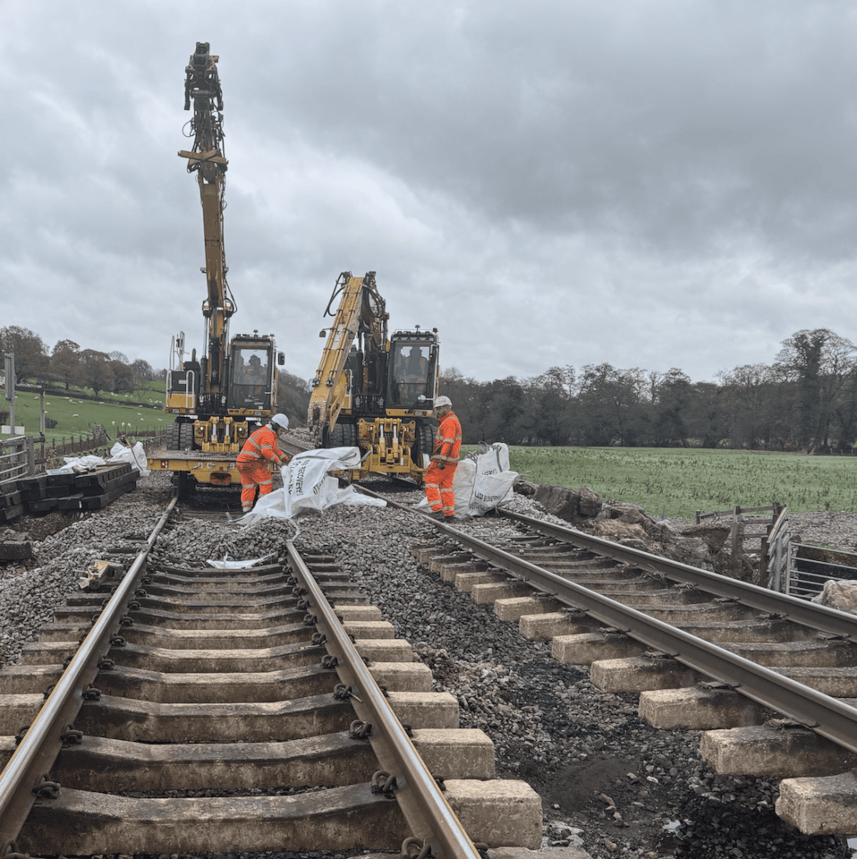 Hereford to Newport line workers