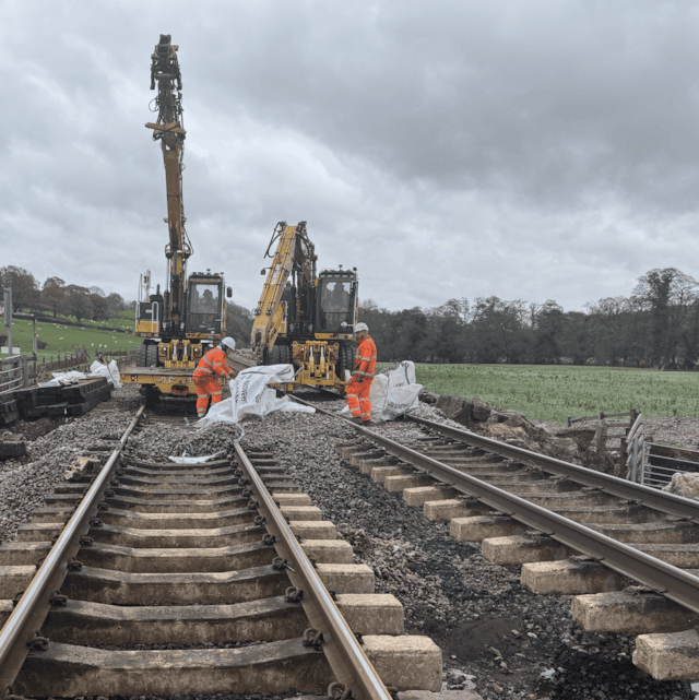 Hereford to Newport line workers: Hereford to Newport line workers