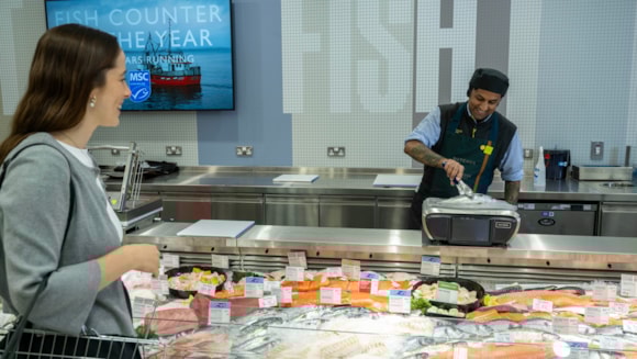 Waitrose rolling out the Seafood Carbon Emissions Profiling Tool across its seafood supply chain: Waitrose - pic credit Paul Grover