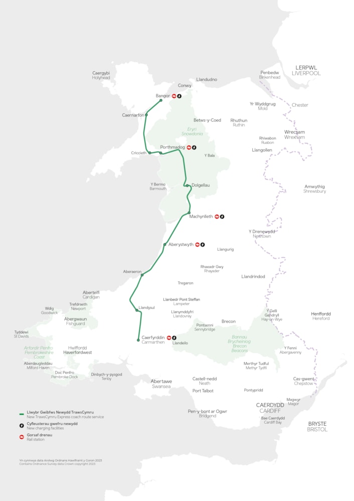 North South Express Coach Map: North South Express Coach Map