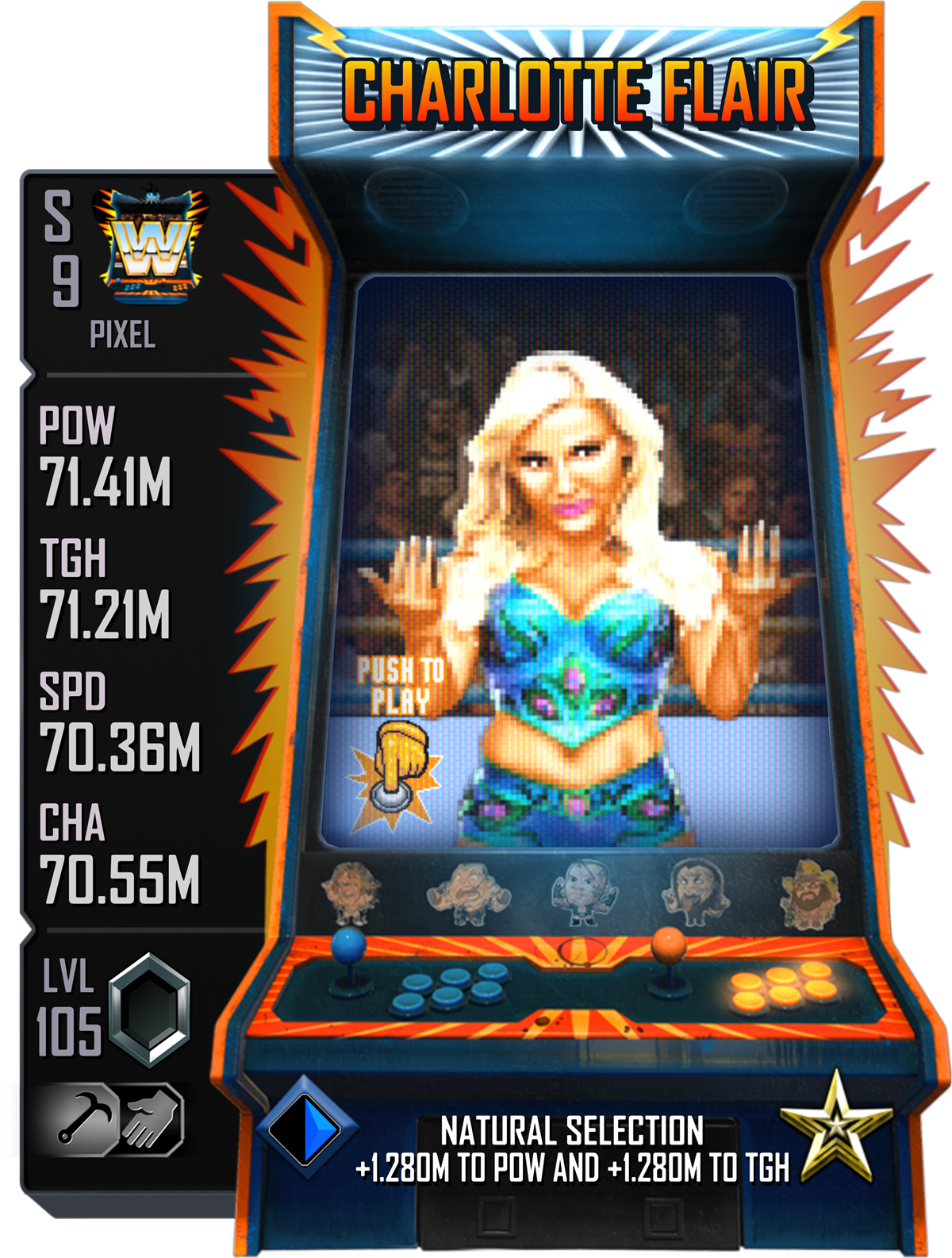 WWESC S9 Charlotte Flair Pixel