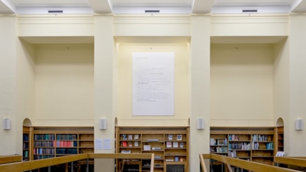 2. NLS Reading Room artwork Rules of the Library by Peter Liversidge (web) - Image Credit Michael Vince Kim