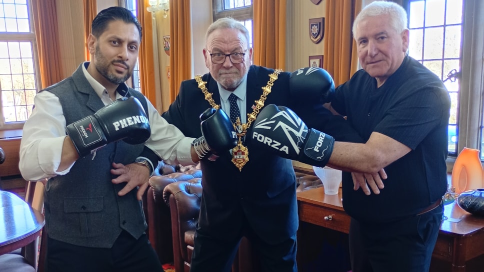 Shaz Salem, Mayor of Dudley and Cllr Patrick Harley RESIZED