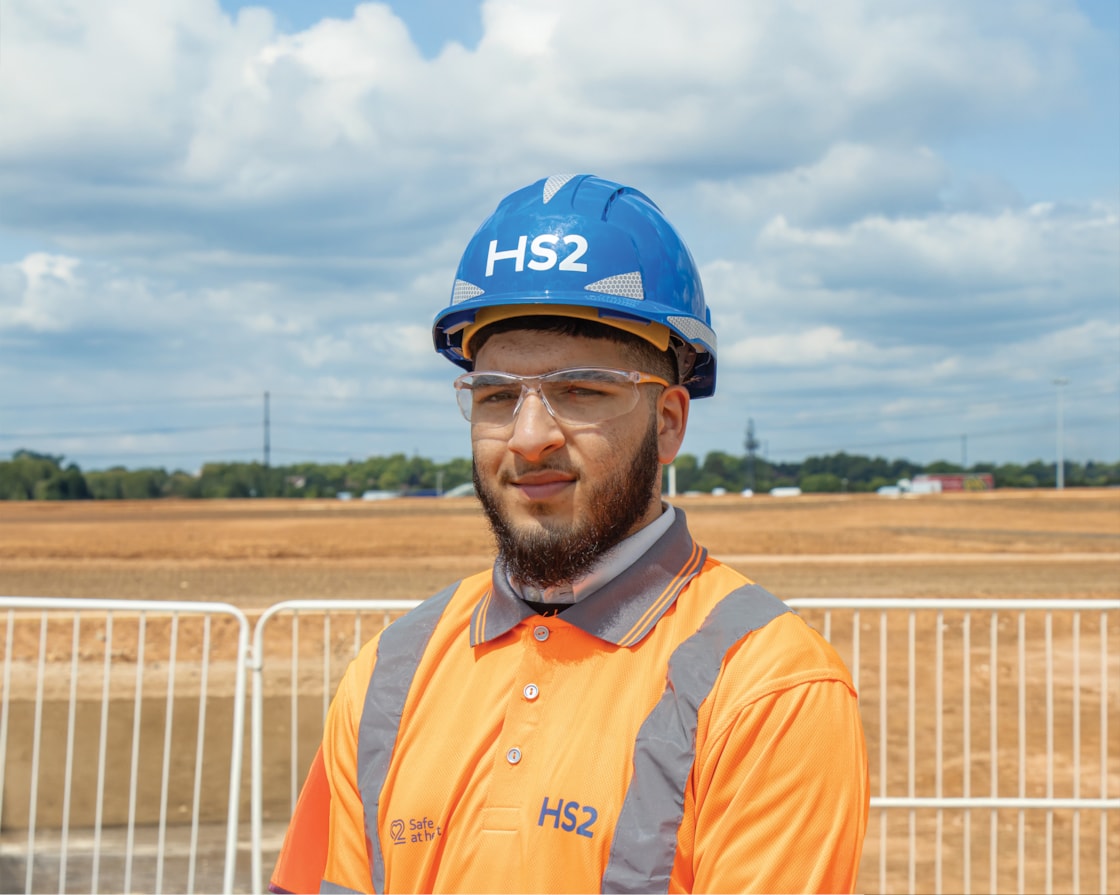 Mohammed Sharif 19 HS2's 2000th apprentice