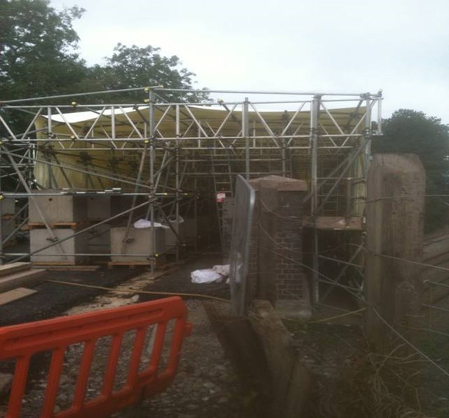Improvement work at Ansford counts down to completion: Ansford overbridge strengthened