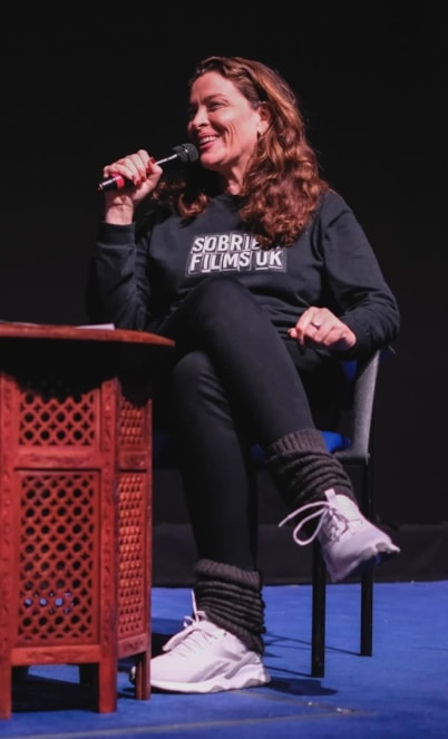 Maddie Kitchen on a panel.