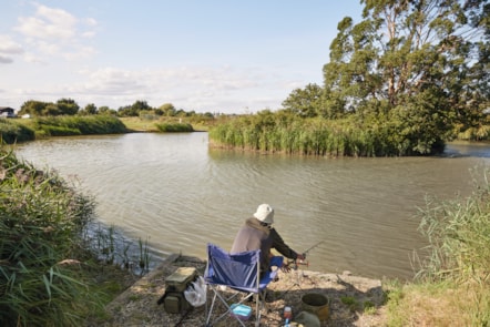Fishing lake at The Orchards