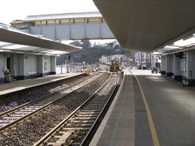 Repaired Dawlish station