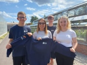 My Primary & Secondary Tutor Karen Simpson with Young Leaders (L-R) Archie Webster, Scott MacKay and Orlagh MacIver